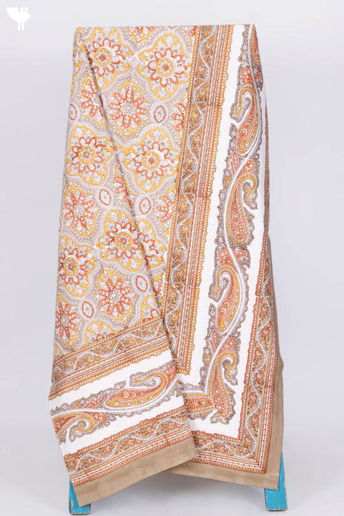20s Cotton KING SIZE Bed Cover In Block Print